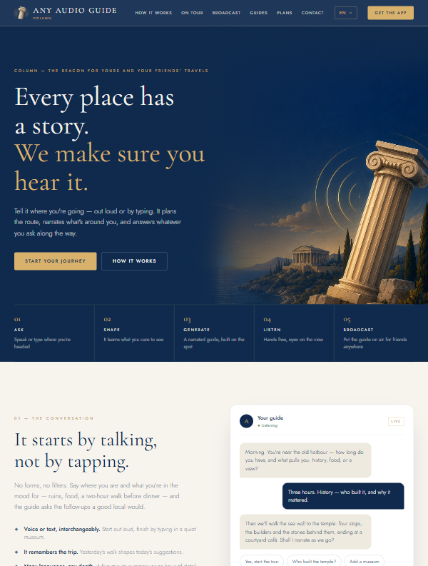 Tablet-Ansicht einer FRB-Website